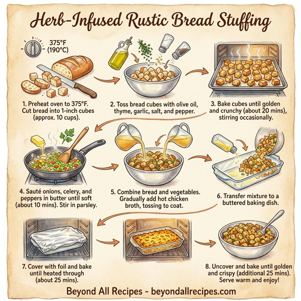 Herb-Infused Rustic Bread Stuffing instructions