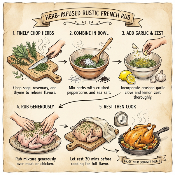 Herb-Infused Rustic French Rub instructions