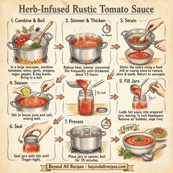 Herb-Infused Rustic Tomato Sauce instructions