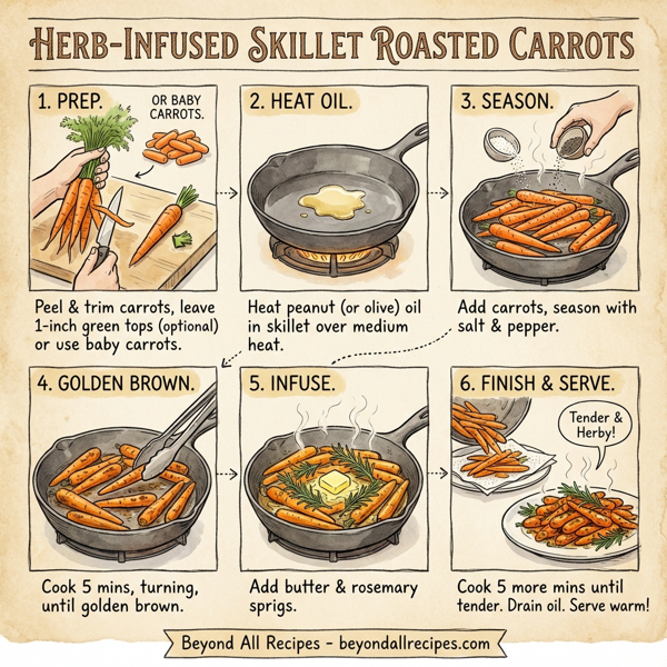 Herb-Infused Skillet Roasted Carrots instructions