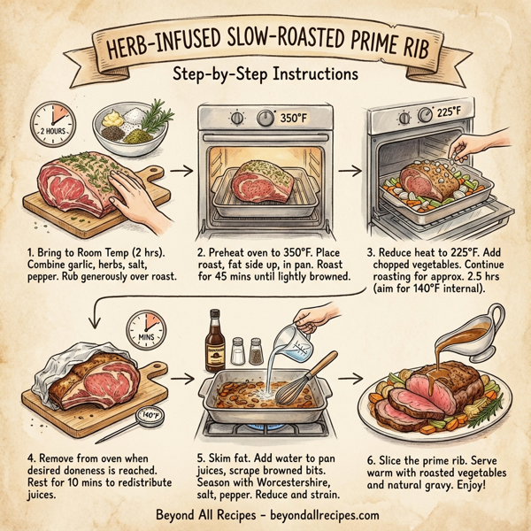Herb-Infused Slow-Roasted Prime Rib instructions