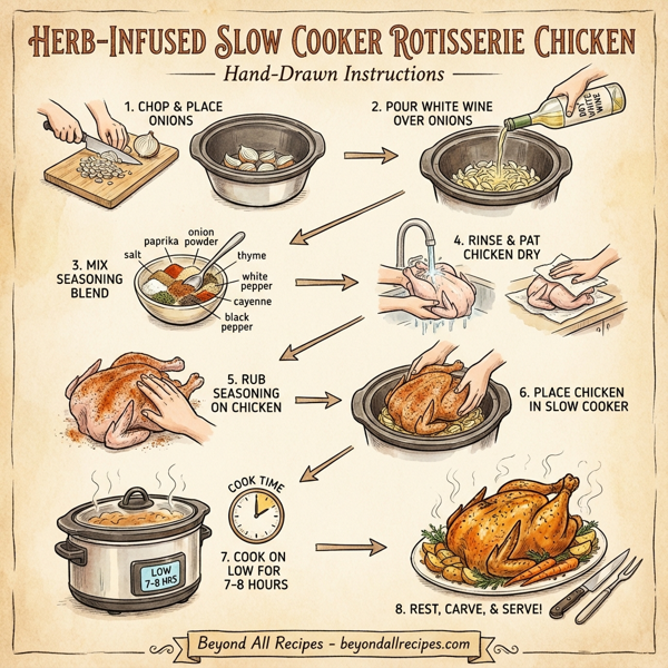 Herb-Infused Slow Cooker Rotisserie Chicken instructions