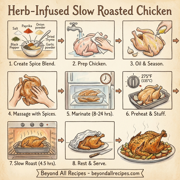 Herb-Infused Slow Roasted Chicken instructions