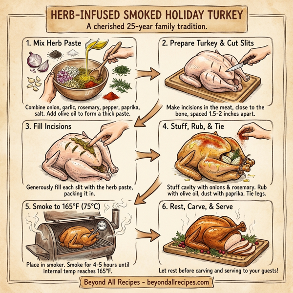 Herb-Infused Smoked Holiday Turkey instructions