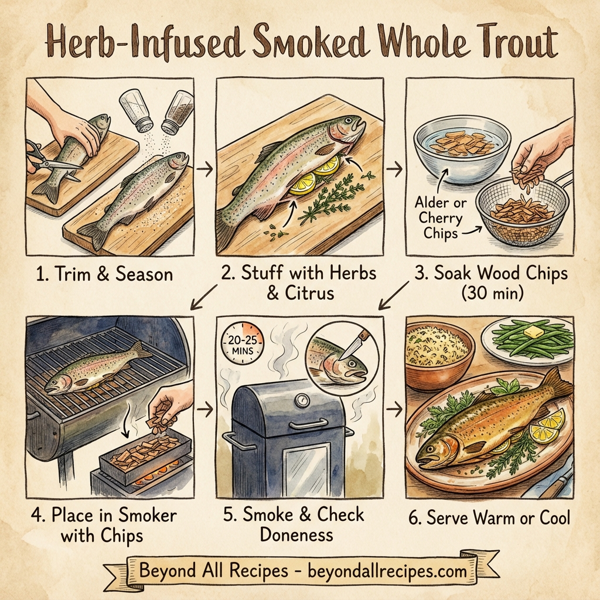 Herb-Infused Smoked Whole Trout instructions