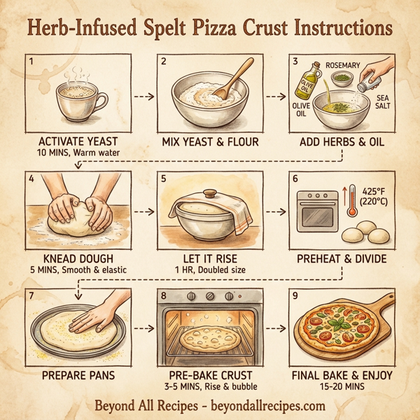 Herb-Infused Spelt Pizza Crust instructions