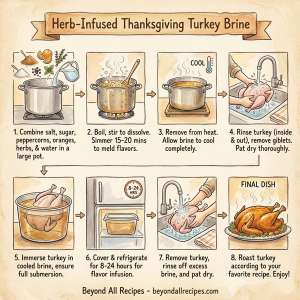 Herb-Infused Thanksgiving Turkey Brine instructions