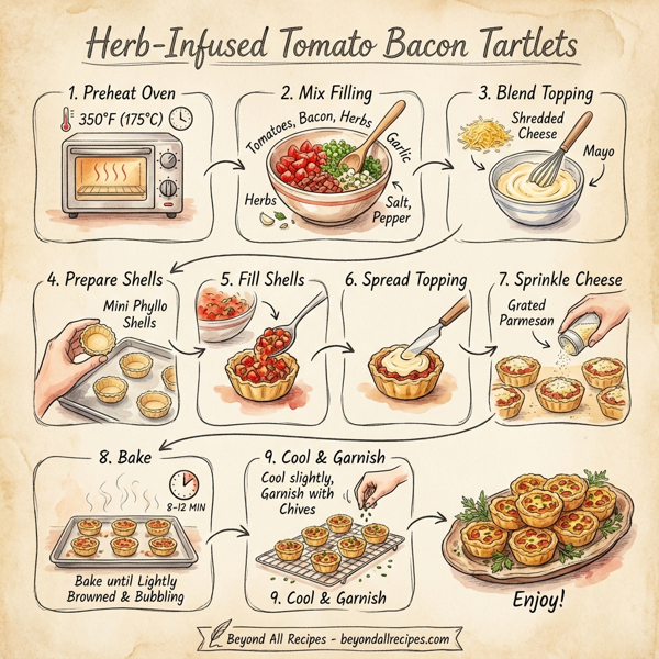 Herb-Infused Tomato Bacon Tartlets instructions