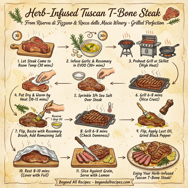Herb-Infused Tuscan T-Bone Steak instructions