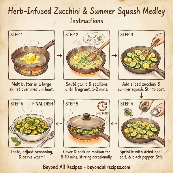Herb-Infused Zucchini & Summer Squash Medley instructions