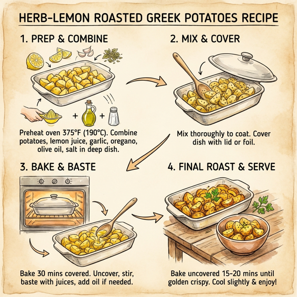 Herb-Lemon Roasted Greek Potatoes instructions