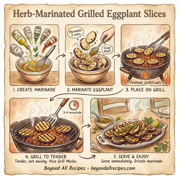 Herb-Marinated Grilled Eggplant Slices instructions