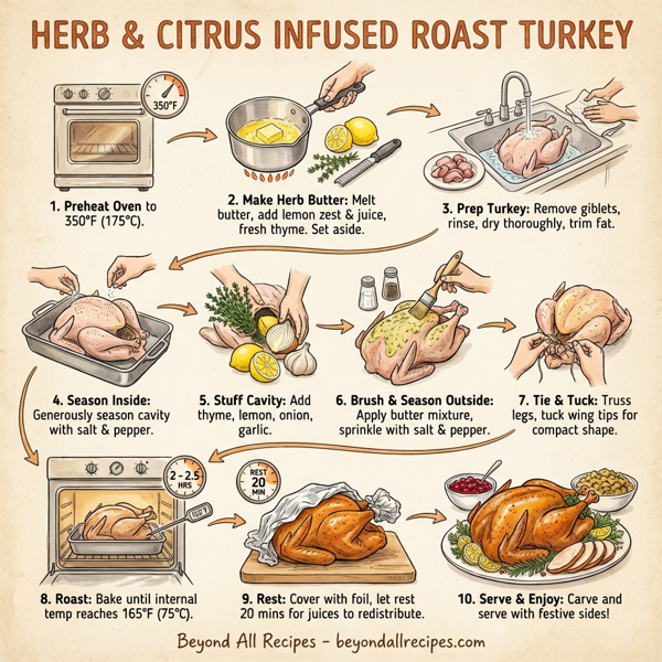 Herb & Citrus Infused Roast Turkey instructions