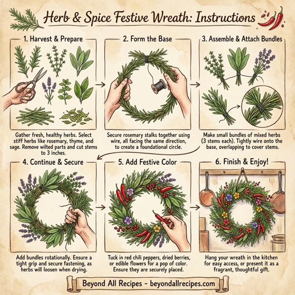 Herb & Spice Festive Wreath instructions