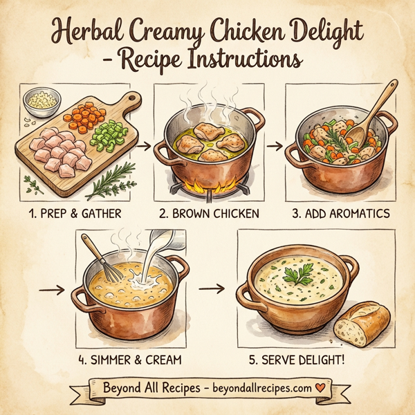 Herbal Creamy Chicken Delight instructions
