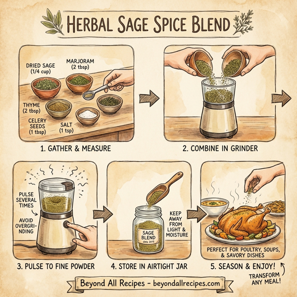 Herbal Sage Spice Blend instructions