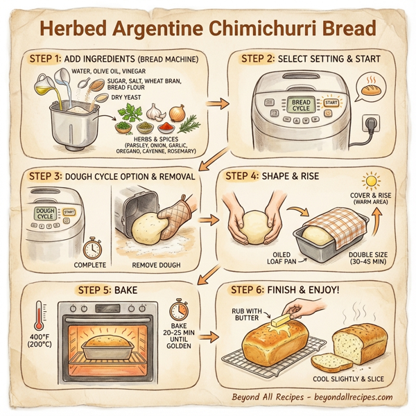 Herbed Argentine Chimichurri Bread instructions