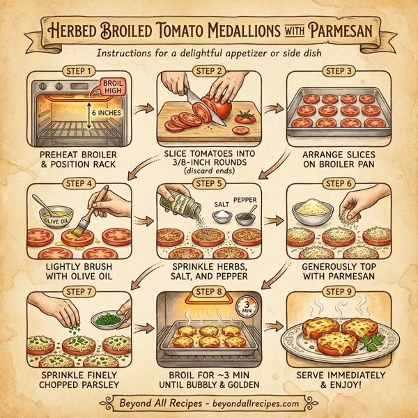 Herbed Broiled Tomato Medallions with Parmesan instructions
