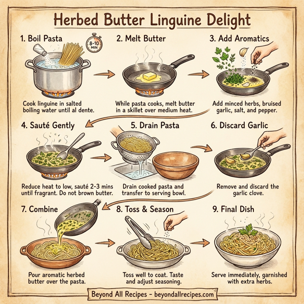 Herbed Butter Linguine Delight instructions
