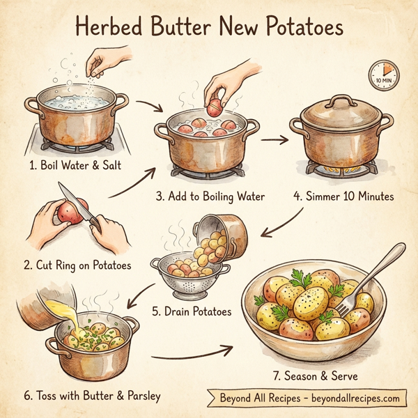 Herbed Butter New Potatoes instructions