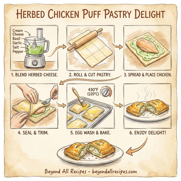 Herbed Chicken Puff Pastry Delight instructions
