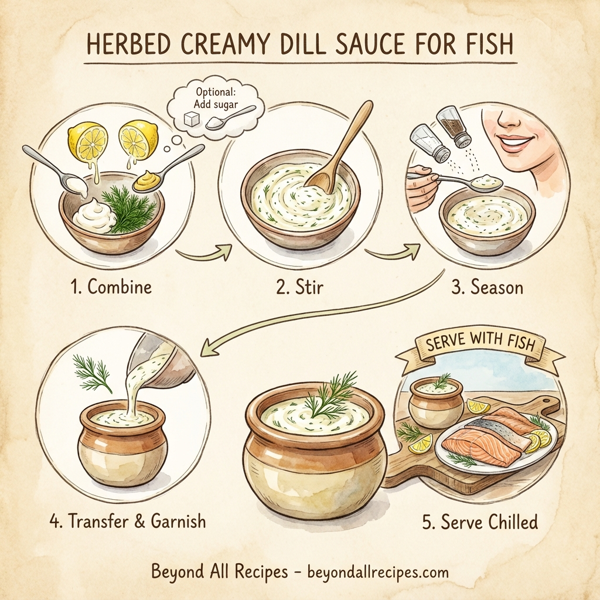 Herbed Creamy Dill Sauce for Fish instructions