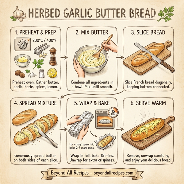 Herbed Garlic Butter Bread instructions