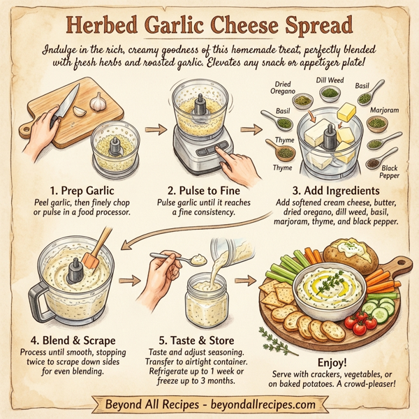 Herbed Garlic Cheese Spread instructions