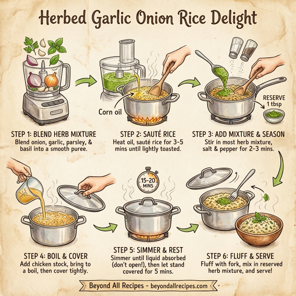Herbed Garlic Onion Rice Delight instructions