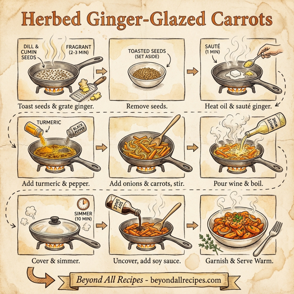 Herbed Ginger-Glazed Carrots instructions