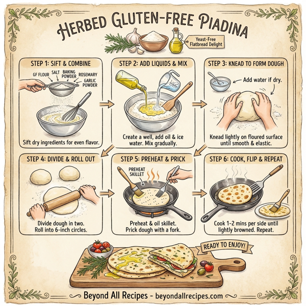 Herbed Gluten-Free Piadina instructions