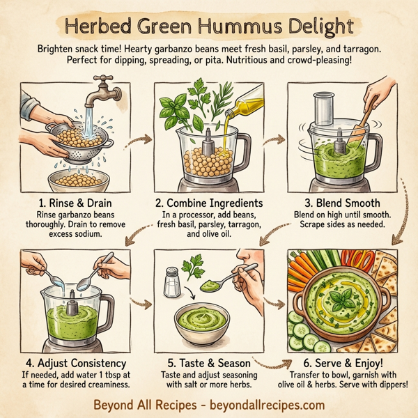 Herbed Green Hummus Delight instructions