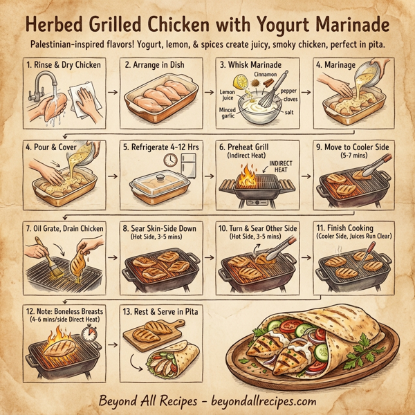 Herbed Grilled Chicken with Yogurt Marinade instructions