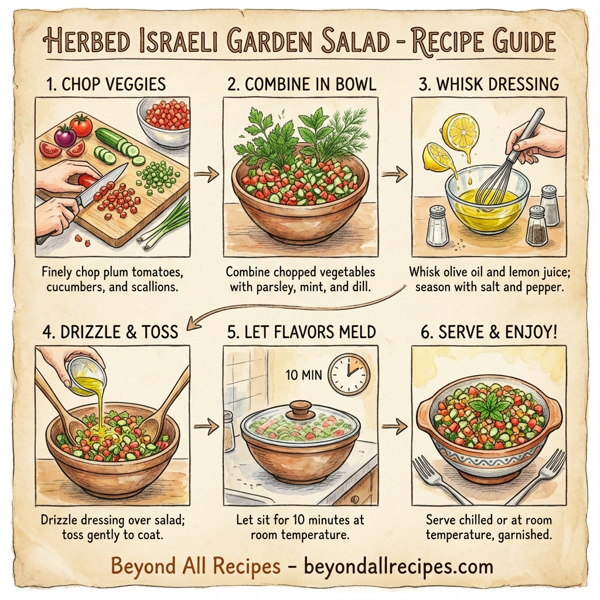Herbed Israeli Garden Salad instructions