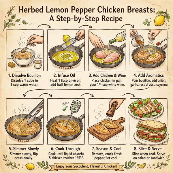 Herbed Lemon Pepper Chicken Breasts instructions