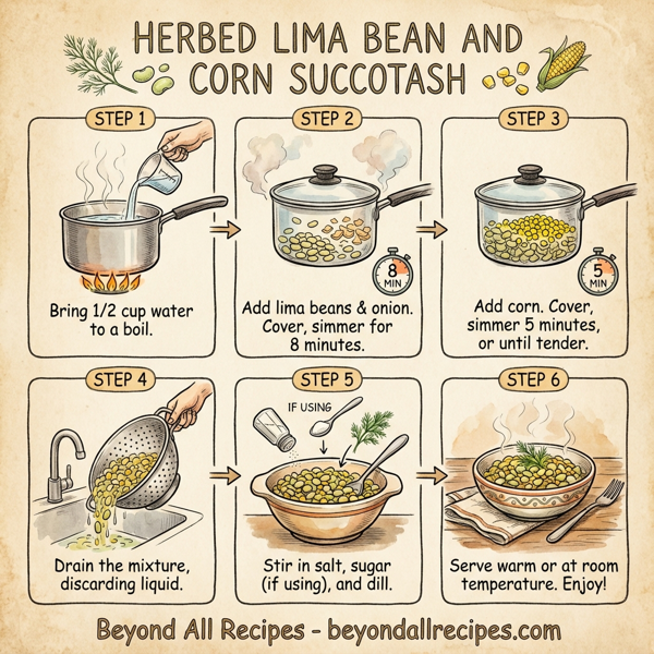 Herbed Lima Bean and Corn Succotash instructions