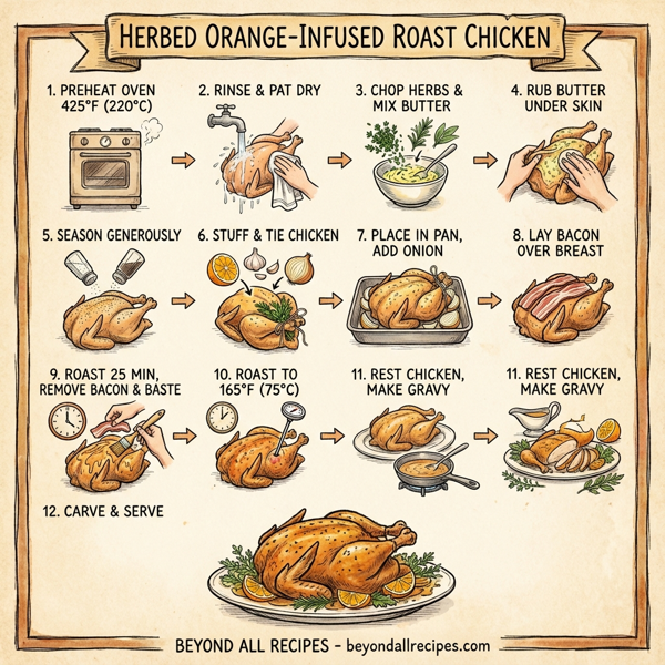 Herbed Orange-Infused Roast Chicken instructions