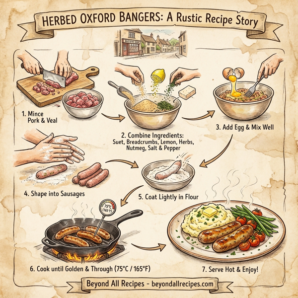 Herbed Oxford Bangers: Lean English Sausages instructions
