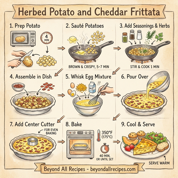 Herbed Potato and Cheddar Frittata instructions