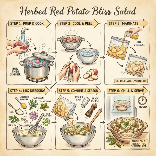 Herbed Red Potato Bliss Salad instructions
