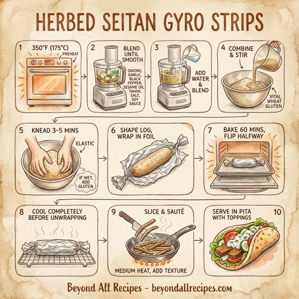 Herbed Seitan Gyro Strips instructions