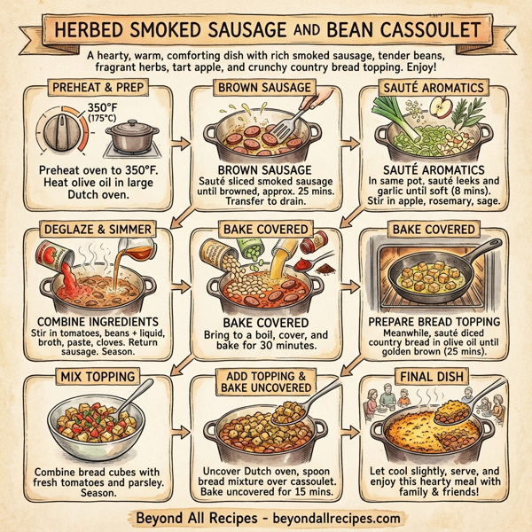 Herbed Smoked Sausage and Bean Cassoulet instructions