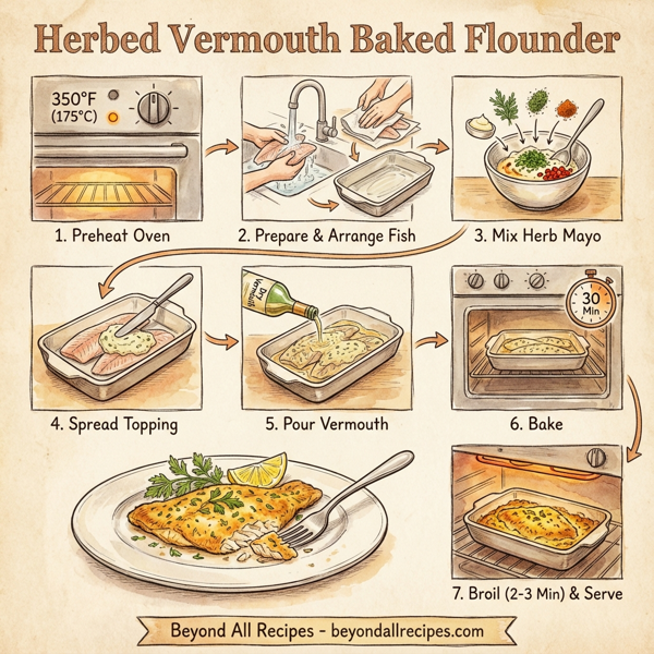 Herbed Vermouth Baked Flounder instructions