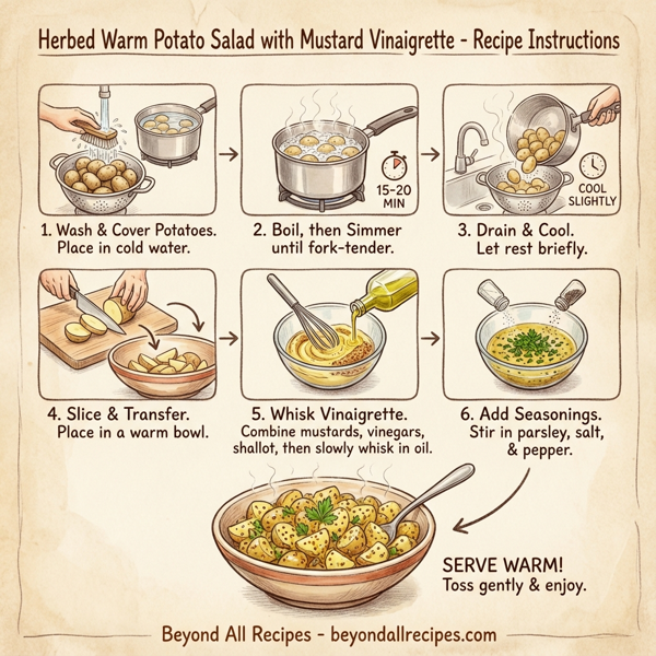 Herbed Warm Potato Salad with Mustard Vinaigrette instructions