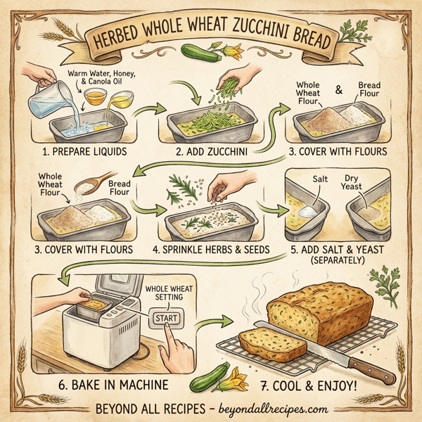 Herbed Whole Wheat Zucchini Bread instructions