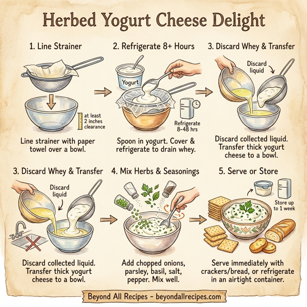 Herbed Yogurt Cheese Delight instructions