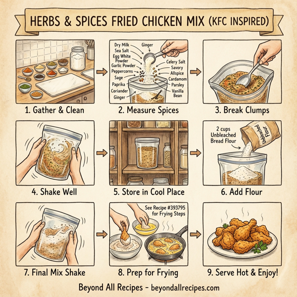 Herbs & Spices Fried Chicken Mix (KFC Inspired) instructions