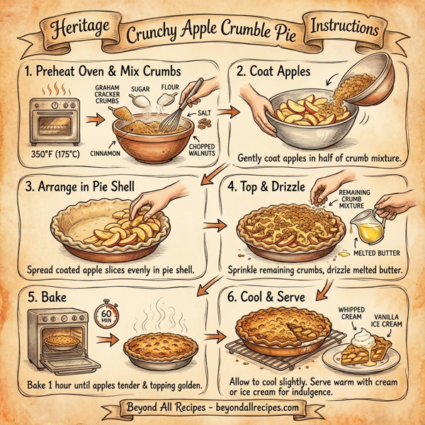 Heritage Crunchy Apple Crumble Pie instructions