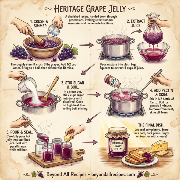 Heritage Grape Jelly instructions
