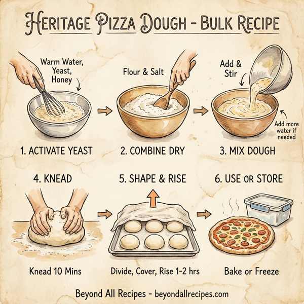 Heritage Pizza Dough - Bulk Recipe instructions